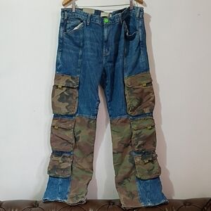 Hudson x Zoe Costello Trooper Cargo Kick Camouflage Pants Size 40 $450 Offers
